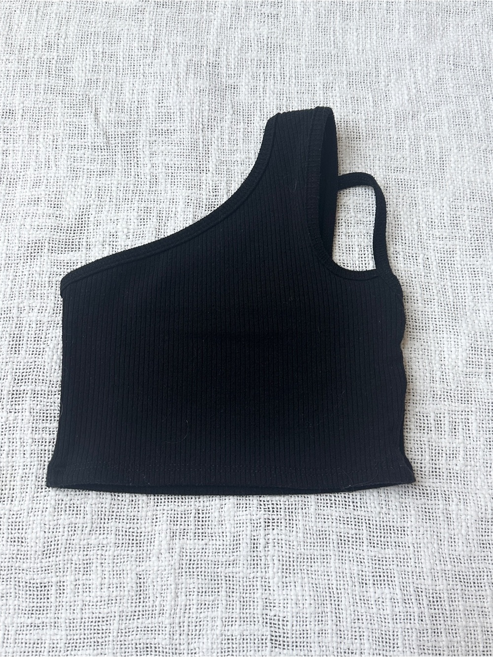 Tiger Friday Black Ribbed Crop Tank Top π·οΈ Size Youth Medium